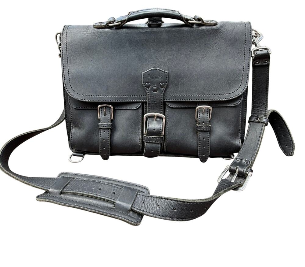 Thin Front Pocket Leather Briefcase ll Saddleback Leather Co.